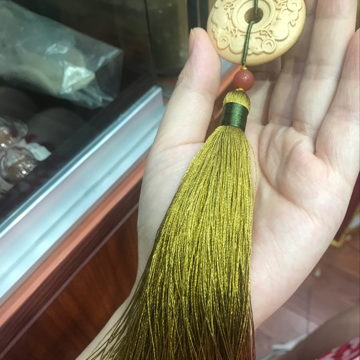 Boxwood Five Rat wealth-bringing pendant Specification image