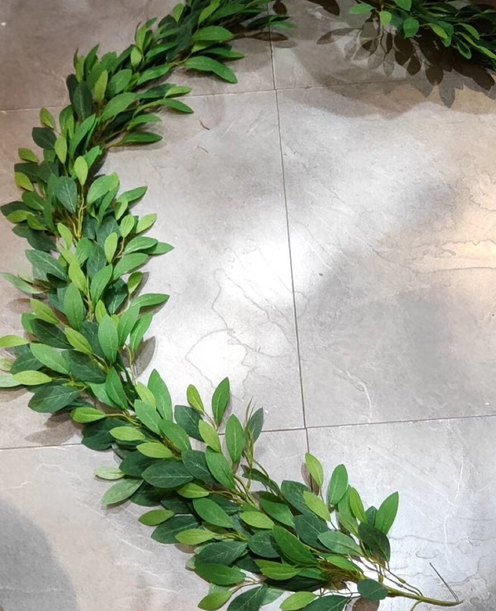 仿真柳叶假花藤条葡萄树叶吊顶管道装饰藤蔓塑料绿植物缠绕遮挡