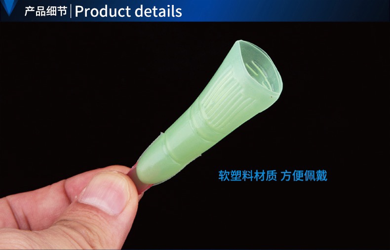 Halloween costume party supplies Zombie witch finger cots Witch nail props Fake nail covers Luminous nails undefined