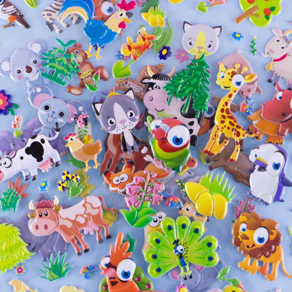 Wahoo children's puzzle cartoon Q version of animal foam stickers can be wholesale Application Scenario