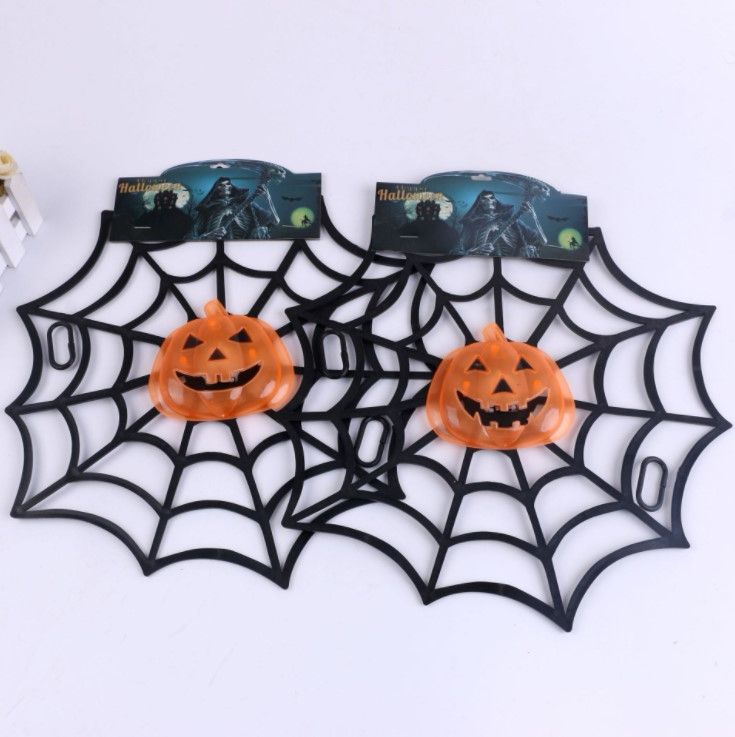 Pumpkin web Spider Halloween Gift Props simulation spider toys Carnival props accessories plastic spider web thumbnail