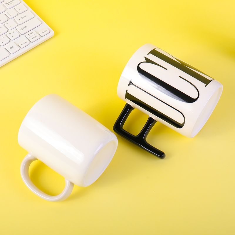 可定制陶瓷杯/陶瓷勺/瓷杯/定制陶瓷杯/陶瓷杯细节图