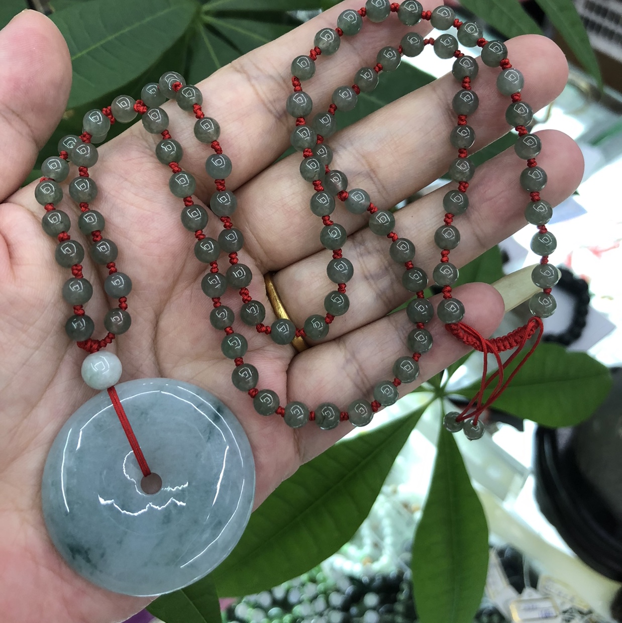 New Chinese-style national trend, double the luck with natural jade necklace