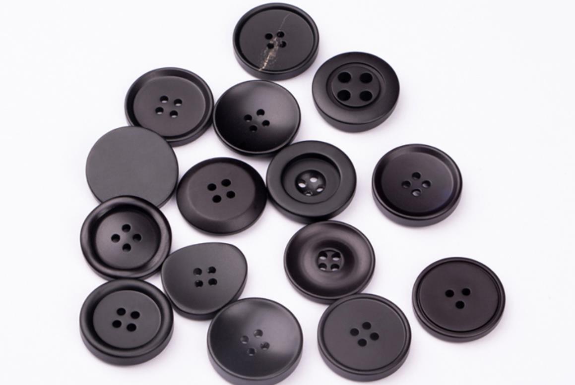 【批发】纽扣西装扣子男士女装哑光黑色高档大衣风衣外套树脂钮扣裤子圆形