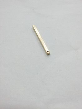DIY geometric earrings, ear studs, earring accessories, brass perforated square rods full figure