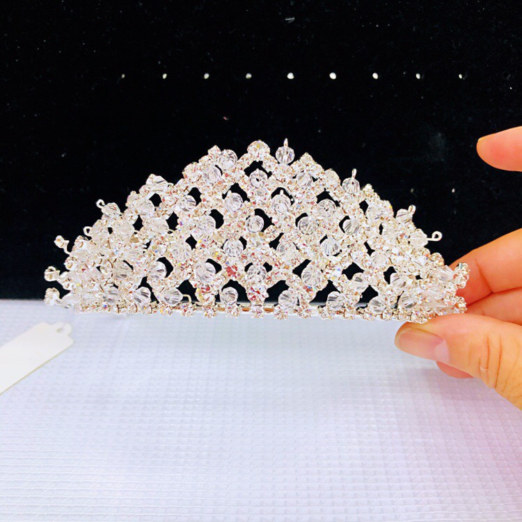 Bride wedding crystal crown Wedding photography gown Korean style headdress bride crown zircon stone rhinestone bridesmaid crown headband photograph wedding wedding jewelry bride crown