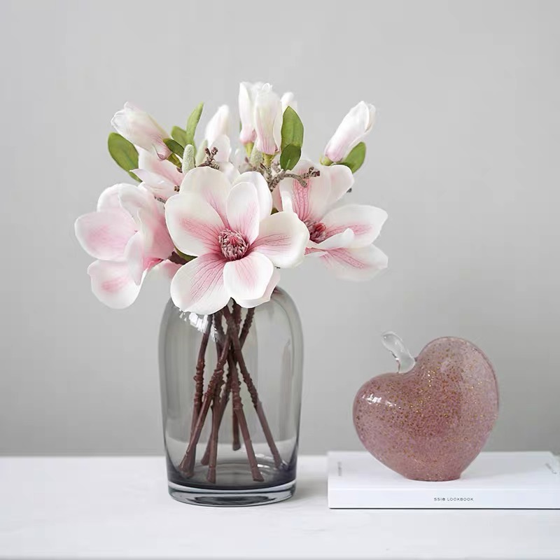 Direct sales and wholesale of Nordic simple transparent glass vases, fresh and clean decorative items for dining tables, bedside tables and bathroom flower arrangements Item Picture