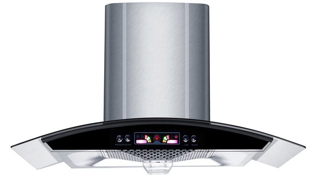 Arc dynamic key smoke range hood