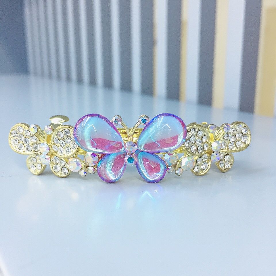 蝴蝶结夹/水晶发饰/韩版发卡细节图