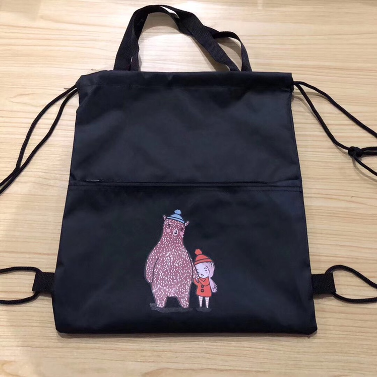 Love Fashion A6 Cartoon Backpack Spring And Summer Travel Essential External Zipper Can Be Bunched Mouth Convenient And Practical Item Picture