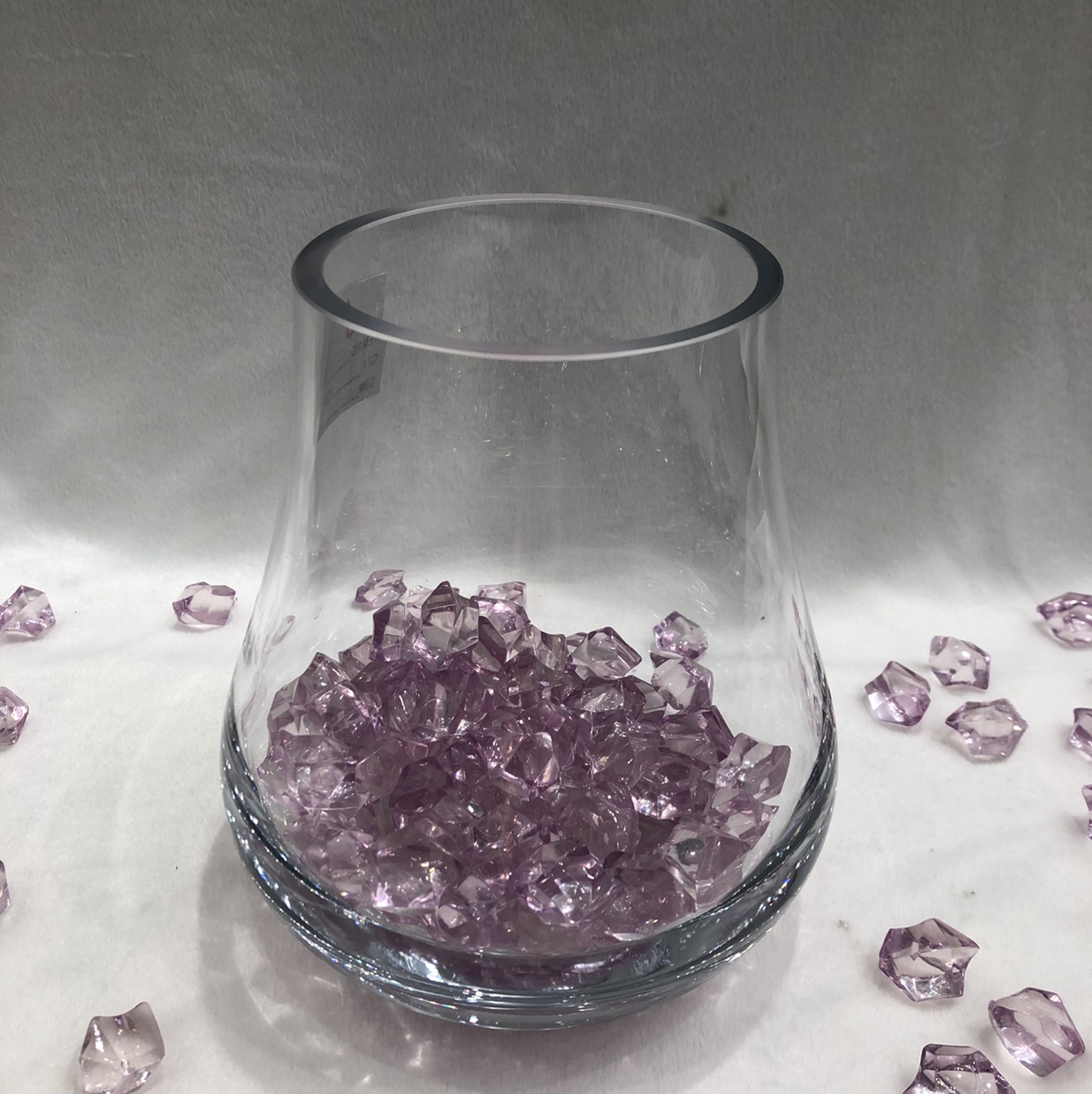 Hydroponic succulent clear glass bottle living room dry flower glass flower