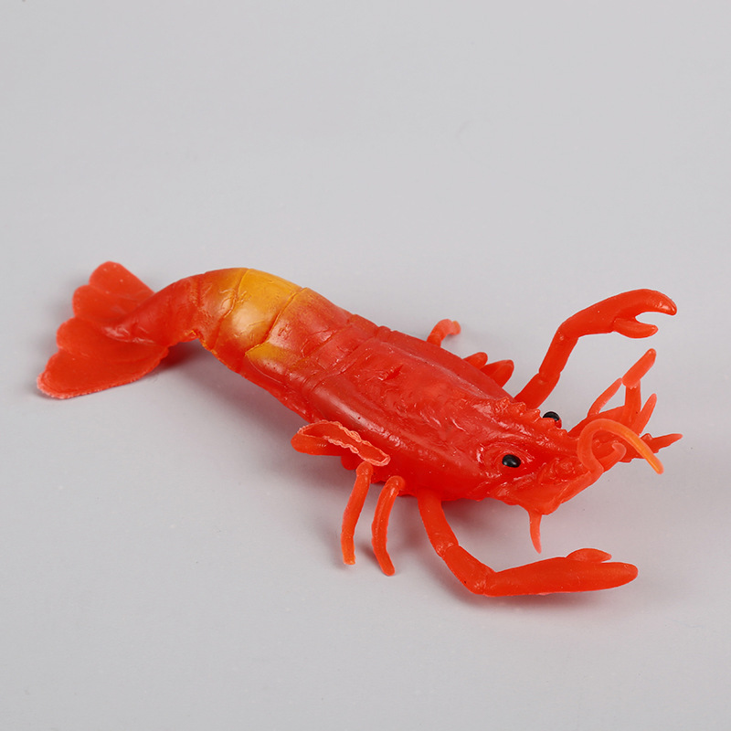新款龙虾外贸仿真玩具 软胶动物模型TPR赠品地摊儿童玩具现货批发细节图