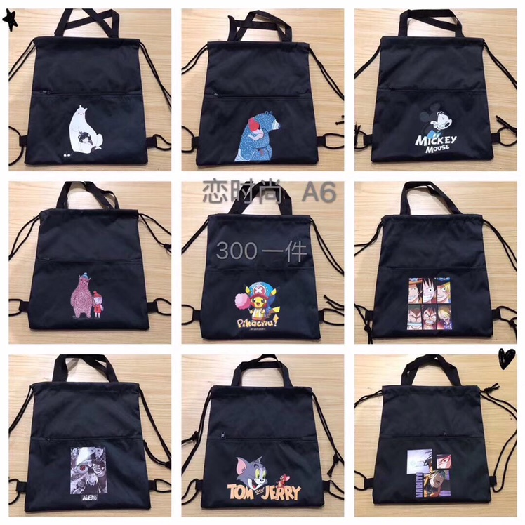 Love Fashion A6 Cartoon Backpack Spring And Summer Travel Essential External Zipper Can Be Bunched Mouth Convenient And Practical Application Scenario