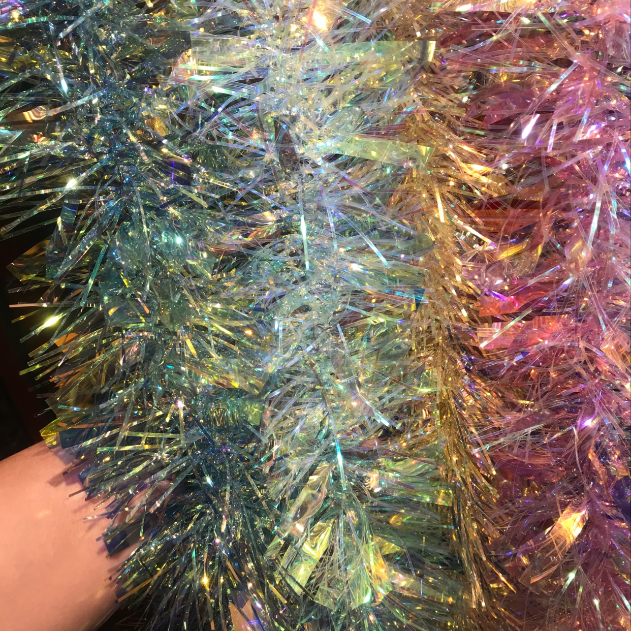 Christmas ribbon decoration, kindergarten decoration