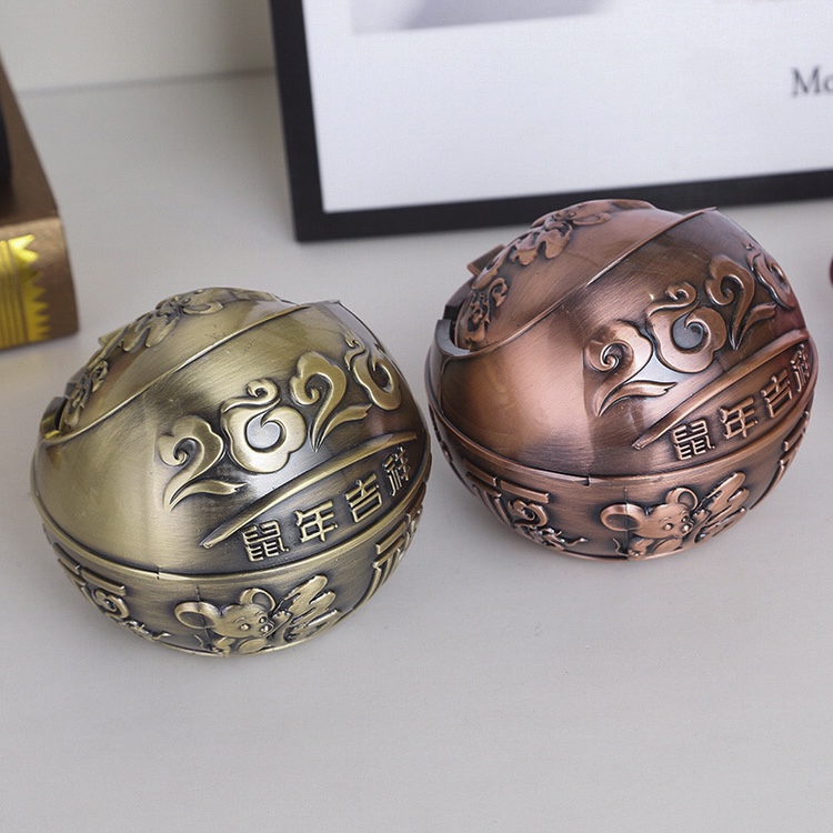 大号球型烟灰缸细节图