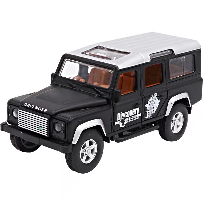 仿真1:32路虎卫士合金车模型摆件SUV越野车模7开门儿童回力玩具车