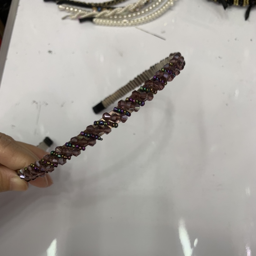 Cristal xiaomi beads hebilla de cabeza tendencia de moda versátil Señora Simple tocados aros de pelo venus adornos