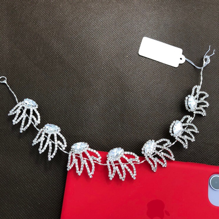 Hair comb zircon strip wedding dress hair clip new Korean accessories