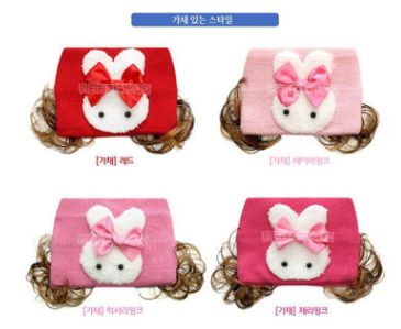 韩国儿童发带新款小兔发带儿童发带宝宝发带儿童假发空顶帽