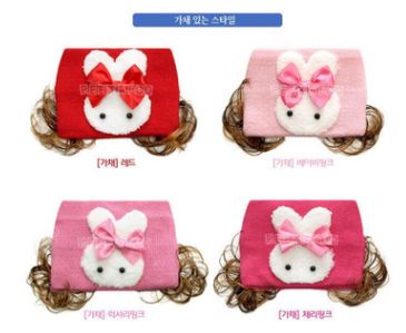 Korean Children's Headband New Rabbit Headband Children's Headband Baby Headband Children's Wig Empty Top Cap