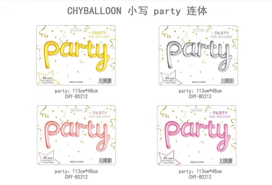 Aluminum film balloon party