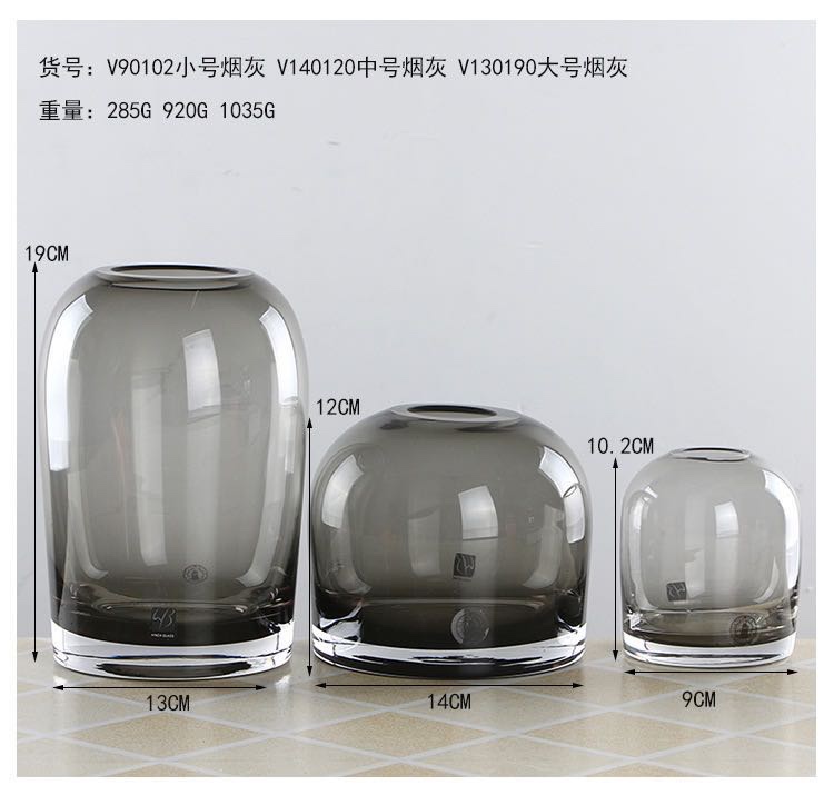 Nordic simple transparent glass vase small and fresh table bedside cabinet toilet flower decoration manufacturers direct wholesale thumbnail