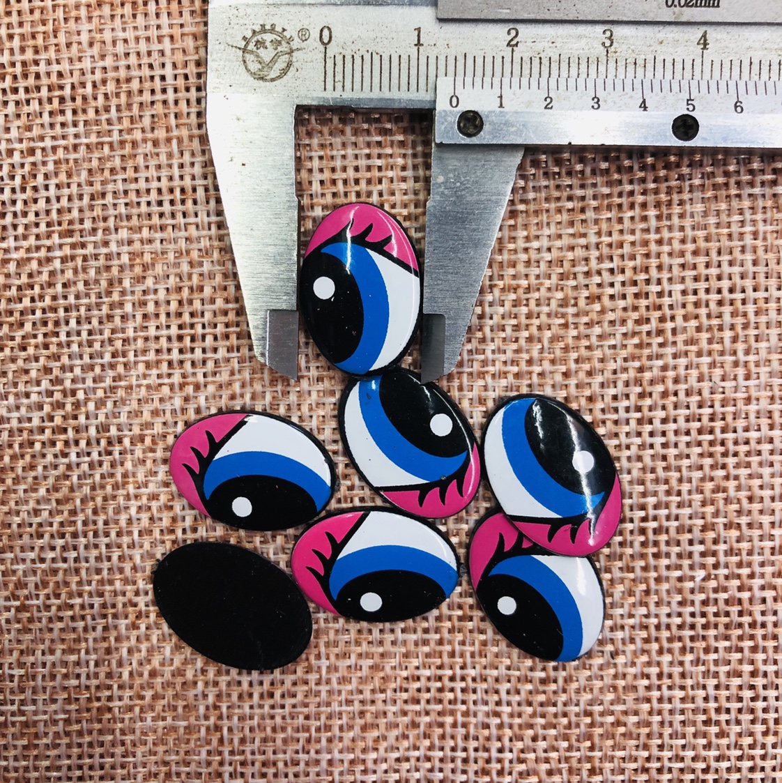 14X20 Flat Pink Eyebrows Eyes details Picture
