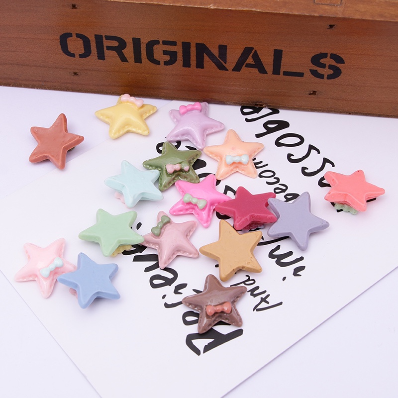 饰品配件，树脂五角星，头饰，鞋服配件