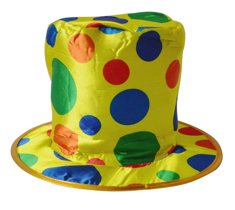 万圣节用品舞会服饰舞台表演道具小丑扮装小丑帽子高帽礼帽魔术师