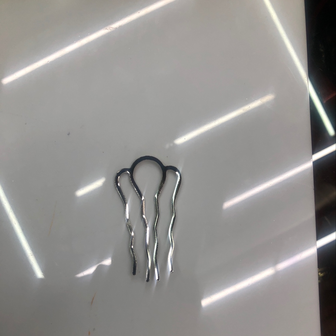 Four-toothed white k alloy hair accessory for Xiaogao accessories details Picture