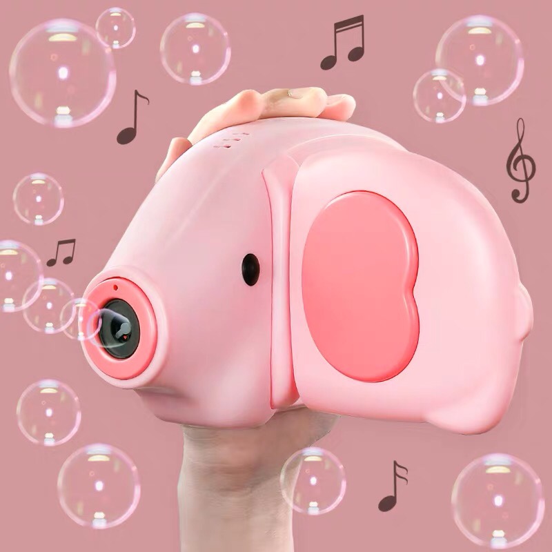 吹泡泡机DV照相机儿童网红少女心全自动泡泡枪抖音同款玩具泡泡水图