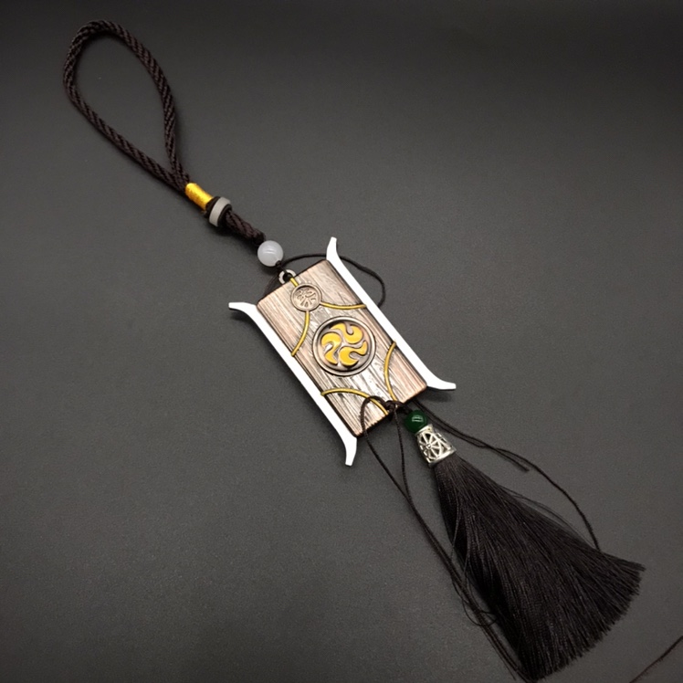 New anime-themed Assassin 567 metal token alloy weapon model keychain pendant Assassin token Application Scenario
