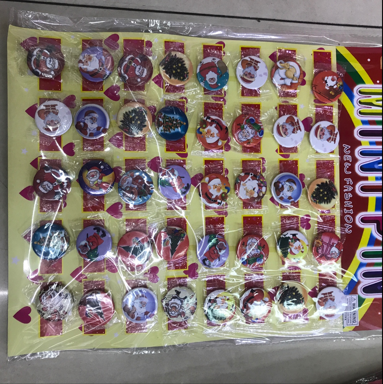 3公分 圣诞老人40个装