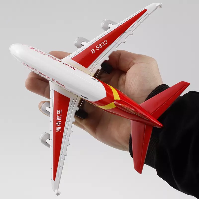 儿童金属仿真飞机南航民航客机玩具声光回力合金收藏摆设模型飞机详情图2