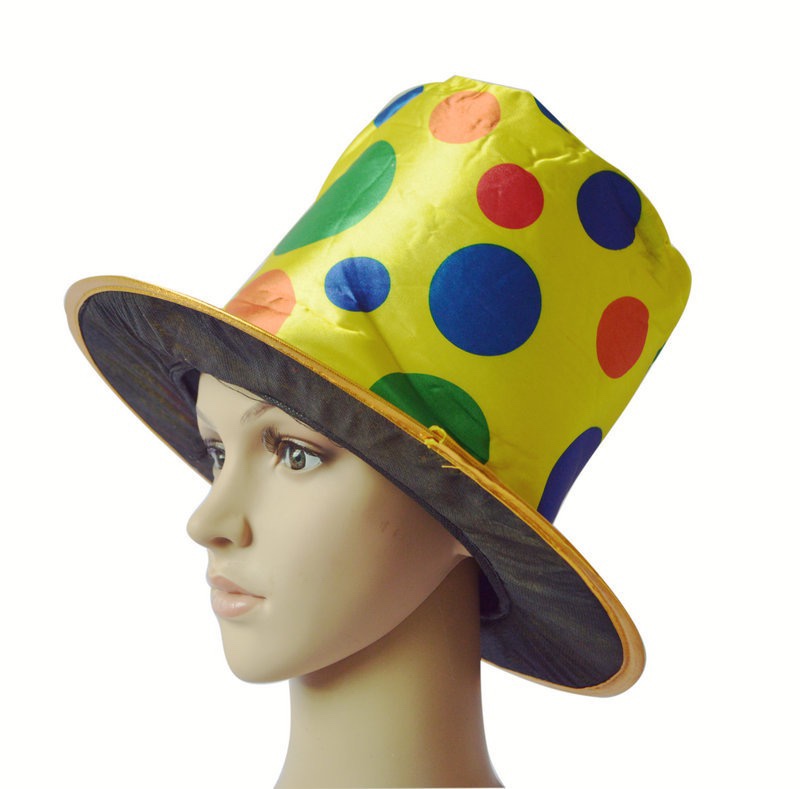 Halloween supplies, dance party costumes, stage performance props, clown costumes, clown hats, top hats, and magician hats Specification image