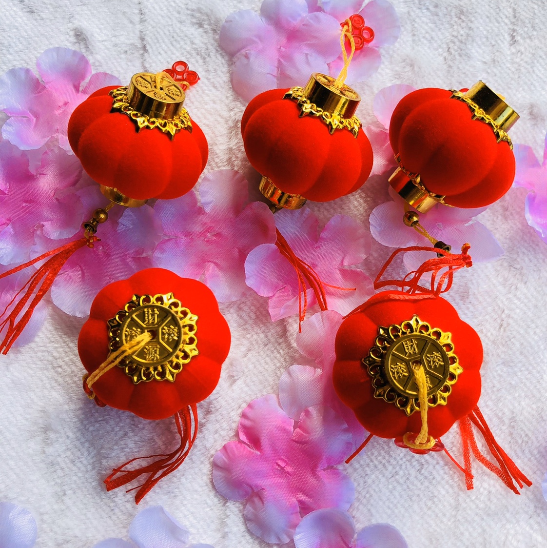 4#植绒灯笼细节图