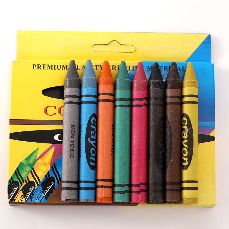 厂家定制多色常规蜡笔儿童彩色绘画用品批发