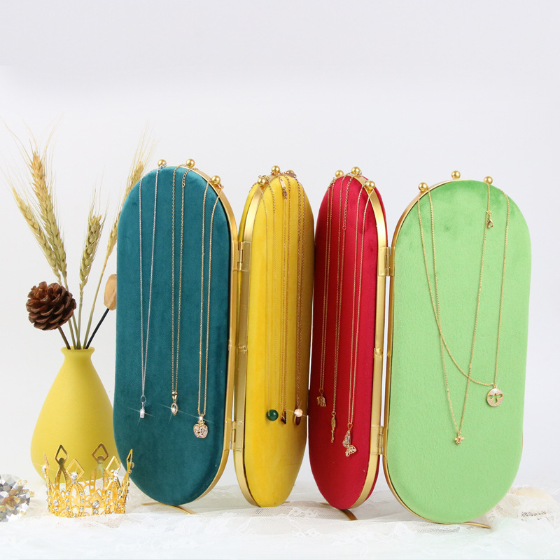 Multi - functional four screen necklace display stand