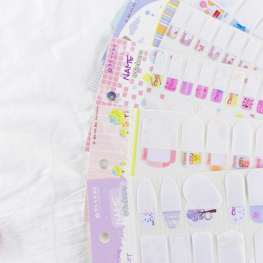 Wahi children's cartoon waterproof name sticker paper can be wholesale details Picture