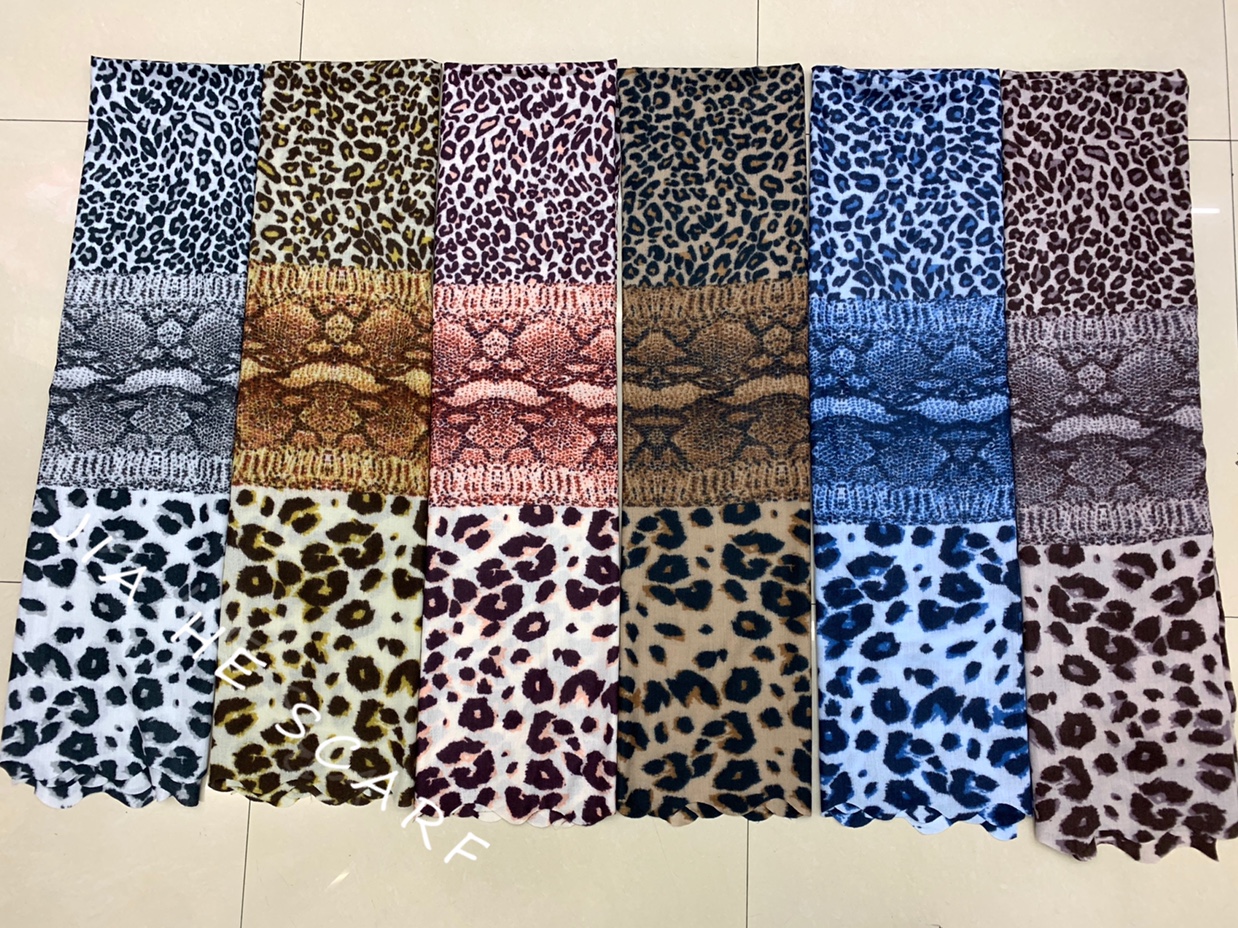 Autumn/Winter new fashion leopard print snake soft large size shawl scarf multi-purpose scarf thumbnail