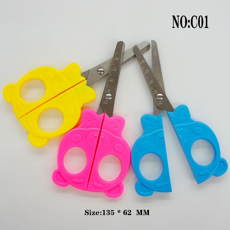 Student Scissors Children scissors Red Dragonfly stationery C01 hand scissors thumbnail