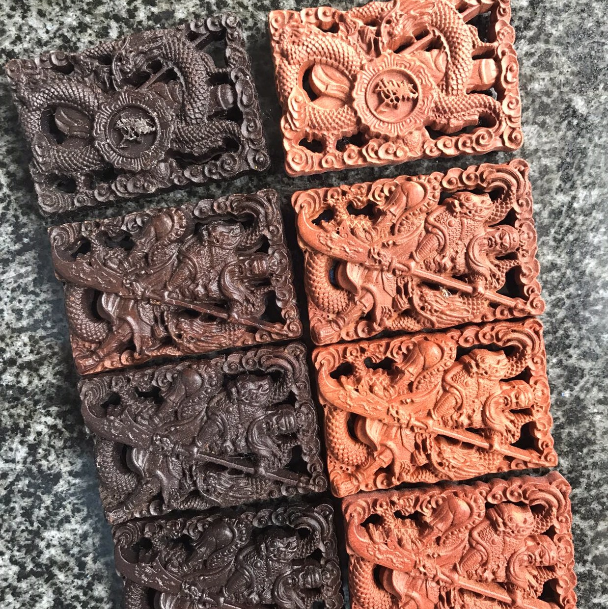 精雕雷击枣木雷击桃木牌、可配链条细节图