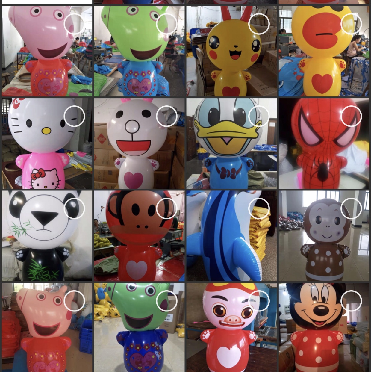 pvc children's inflatable toys 90Cm animal untoppleable dolls, baby inflatable toys Application Scenario
