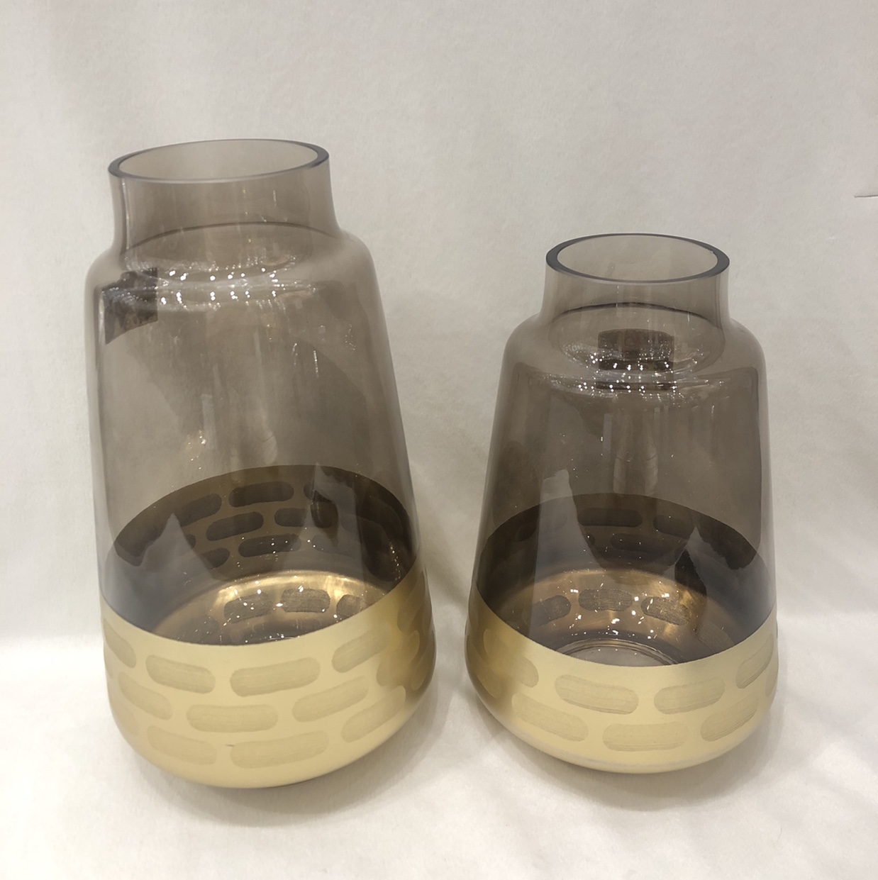 Nordic style electroplated polished gold-plated glass vase for household furnishing creative crafts thumbnail