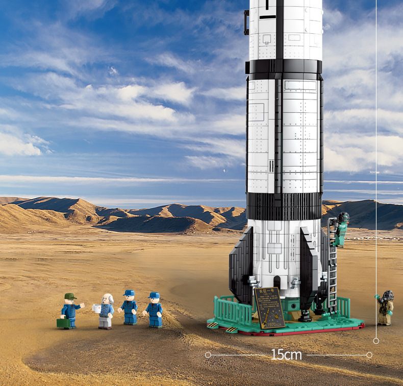 Senbao 203305 China Aerospace Culture series Long March 1 model puzzle assembled toy with small particles Application Scenario