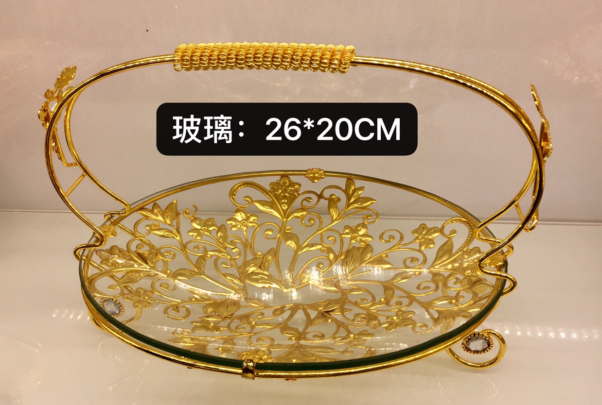 欧式铁艺水果篮创意可拆装水果盘水果收纳篮家居摆件
JGP123S-H产品图