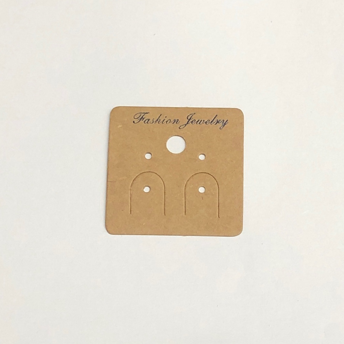 Factory direct paper card accessories packaging customized kraft paper earrings card 4*4 thumbnail
