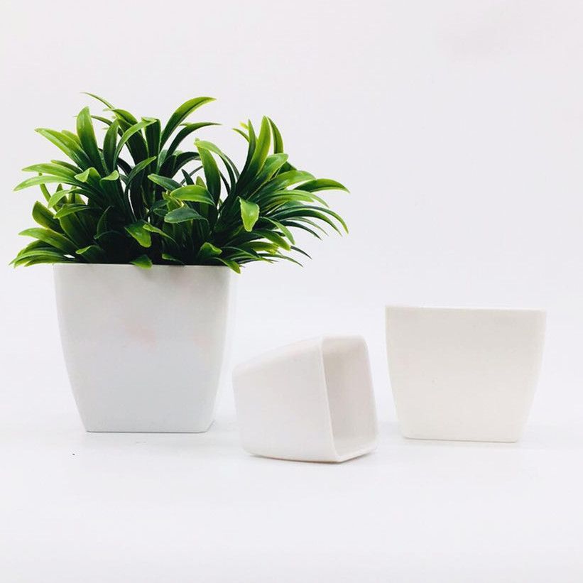 Factory direct sales of plastic flower POTS P003 plastic flower POTS, imitation porcelain flower POTS