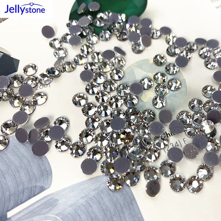 Jellystone flat drilling white Crystal environmental-friendly hot drilling SS8 Xiuhe clothing is fitted with drilling case and bag accessories thumbnail