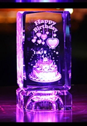 K9 material 5X5X8 Happy birthday
Plus light-emitting lamp holder, quantity and price.
Orders are welcome.